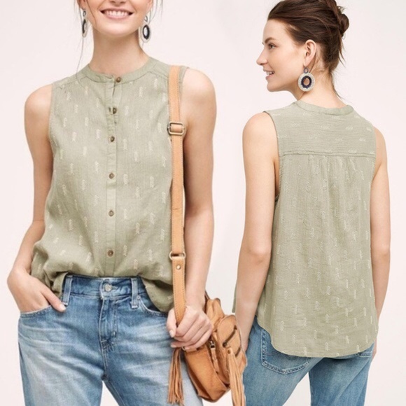 Anthropologie Tops - Anthro Vanessa Virginia Antalya Tank Top Arrows